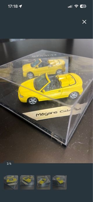 Miniatura Renault Megane Cabrio Amarillo
