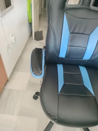 Sillón Gamer Negro y Azul