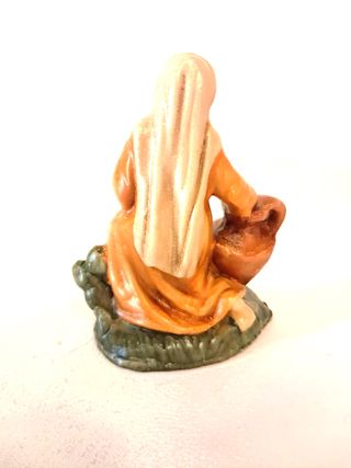 Presepe 10 cm pastore donna con anfora CARTAPESTA