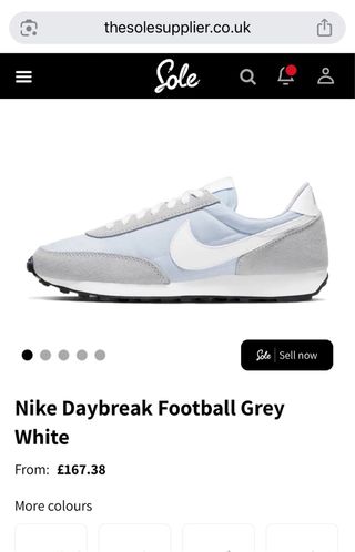 Nike Daybreak gris y celeste 37.5