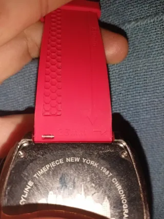 Reloj Skyline Cronógrafo Negro y Rojo LEER