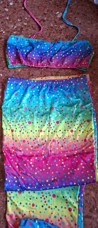 Disfraz sirena multicolor