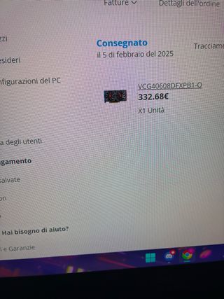 NVIDIA RTX 4060 PNY XLR8 Gaming OC - Come Nuova