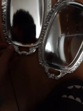 Bandejas de plata decorativas