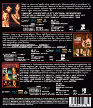 Crueles Intenciones 1, 2Y3/Estranhas Ligações1,2,3