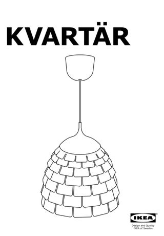 Lámpara modelo Kvartär de Ikea. Nueva sin estrenar