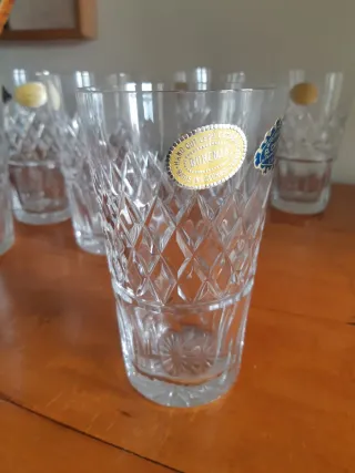 Set di 6 bicchieri Tumbler di cristallo di Boemia