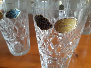 Set di 6 bicchieri Tumbler di cristallo di Boemia
