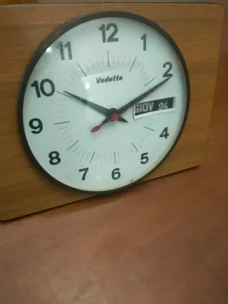 Orologio da muro vintage Vedette made in France