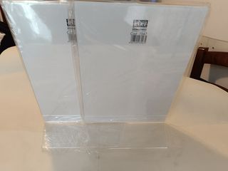 Tris cornici plexiglass appoggio verticale 18x24