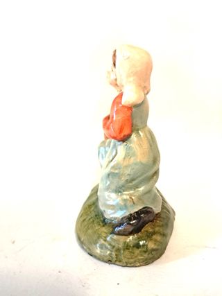 Presepe 10 cm donna anfora in ginocchio CARTAPESTA