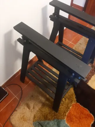 Caballetes Regulable Negro Matte