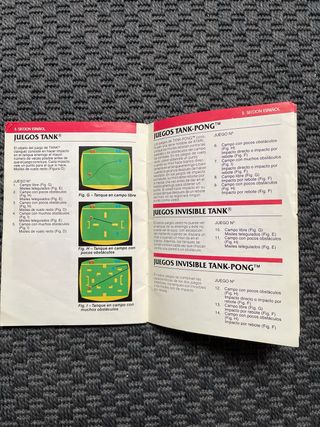 Manual de instrucciones videojuego Combat Atari