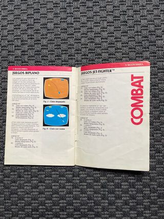 Manual de instrucciones videojuego Combat Atari