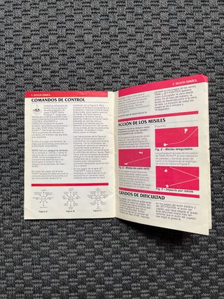 Manual de instrucciones videojuego Combat Atari