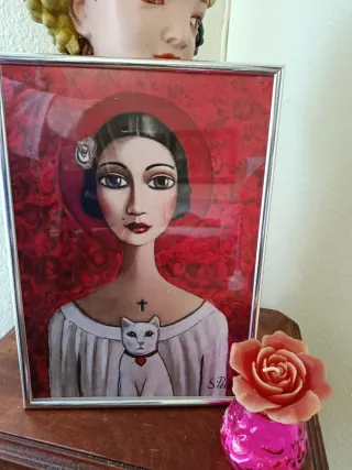 Cuadro Frida Kahlo Marco Plata