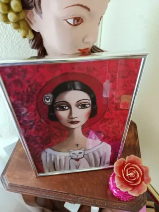 Cuadro Frida Kahlo Marco Plata