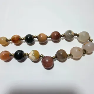 Collana vintage con varie pietre semipreziose