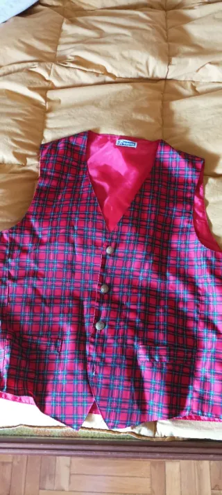 Gilet unisex uso professionale Isacco quadri rossi