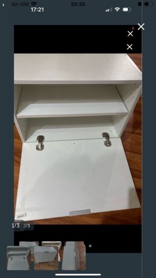 Mueble cajonera blanca