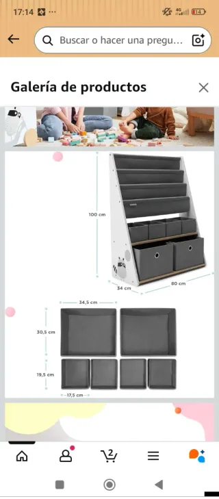 Estantería infantil Kinderkraft