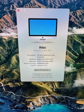 iMac 5k retina 27” 2017+ Teclado + raton