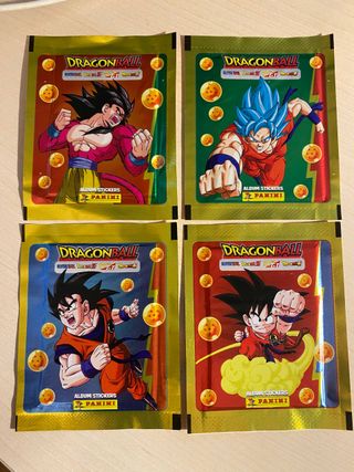 dragonball Universal sticker 4 pacchetti completo