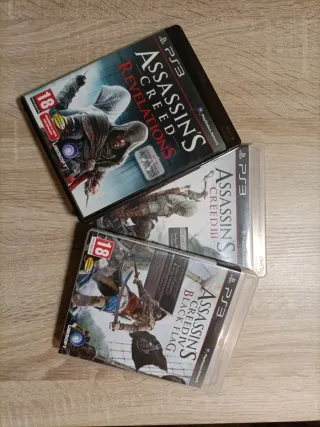 Pack 3 juegos PS3 de Assasin's Creed en buen estad
