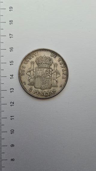 Moneda 5 Pesetas 1890