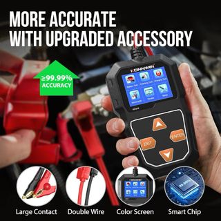 Comprobador de Batería de Coche 6V 12V, KONNWEI KW