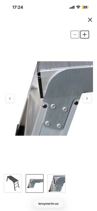 Plataforma trabajo plegable 3 peldaños