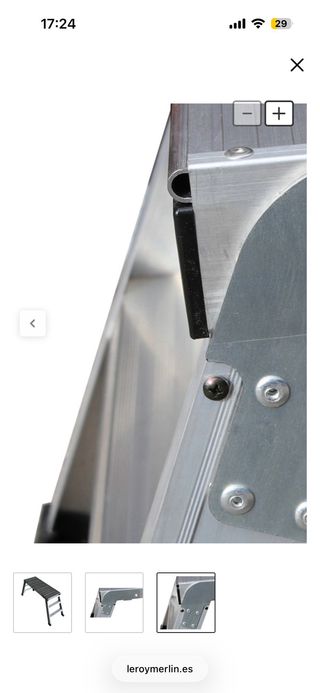 Plataforma trabajo plegable 3 peldaños