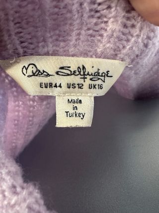 Jersey largo de punto morado