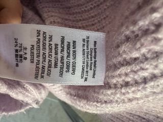 Jersey largo de punto morado