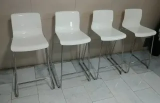 4 Taburetes Glenn Ikea Blanco