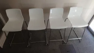 4 Taburetes Glenn Ikea Blanco