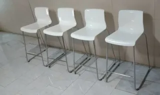 4 Taburetes Glenn Ikea Blanco