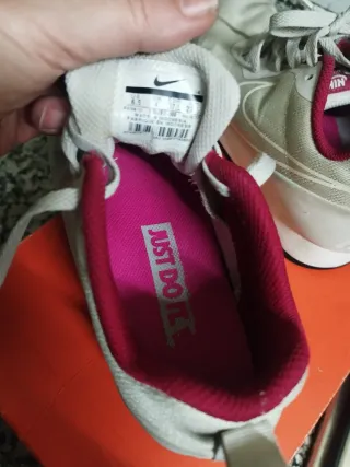 Zapatillas Nike Mujer Talla 37 Gris/Rojo