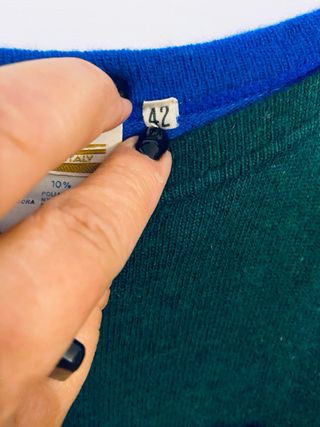 Vestito Krizia Blu/Verde Taglia Unica