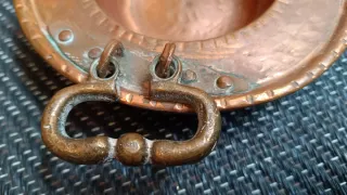 Brasero de cobre antiguo rustico vintage