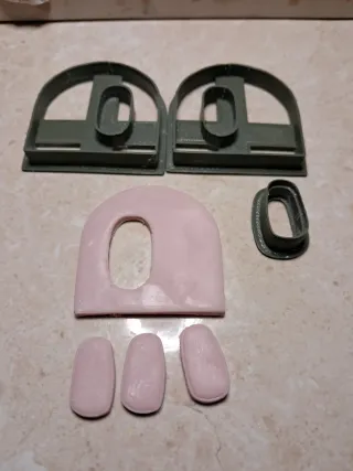 Cortador arcilla polimérica forma ovalada