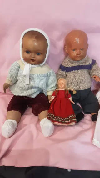 Lote muñecos antiguos Tortuga Germany y otros