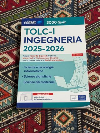 Libro TOLC-I Ingegneria 2025/2026
