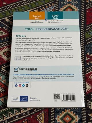 Libro TOLC-I Ingegneria 2025/2026