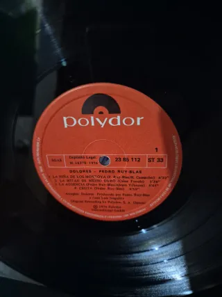 Disco de vinilo PEDRO-RUY-BLAS/DOLORES,Lp