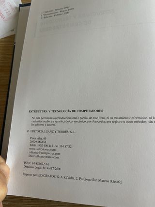 Estructura Y Tecnologia De Computadores