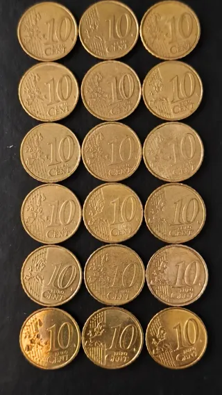 Lote monedas euros