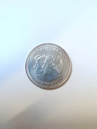 Moneda de Plata 12€ Juan Carlos y Sofía 2010