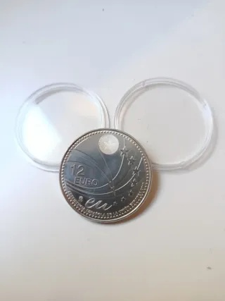 Moneda de Plata 12€ Juan Carlos y Sofía 2010