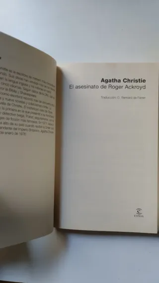 El Asesinato de Roger Ackroyd - Agatha Christie